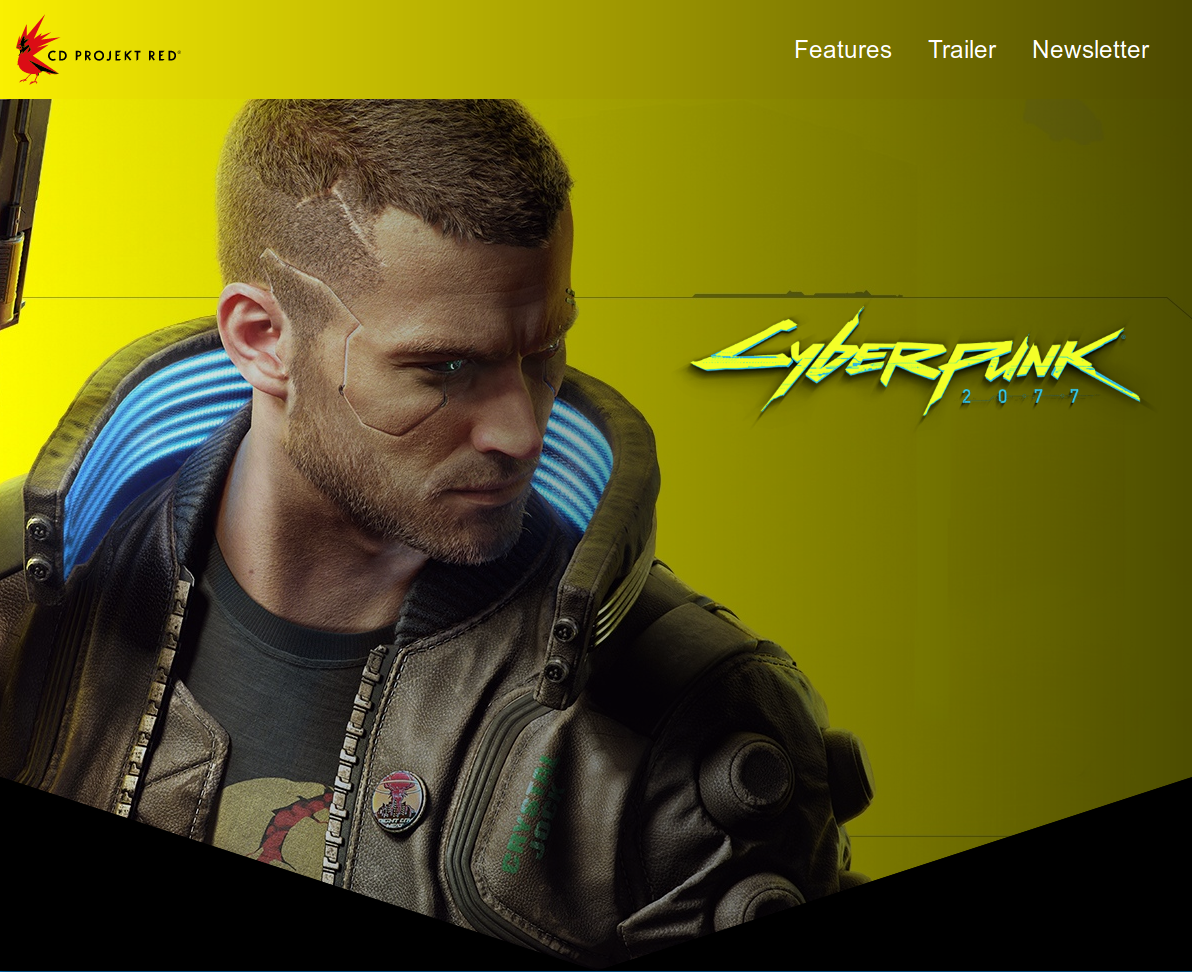 Cyberpunk 2077 Landing Page