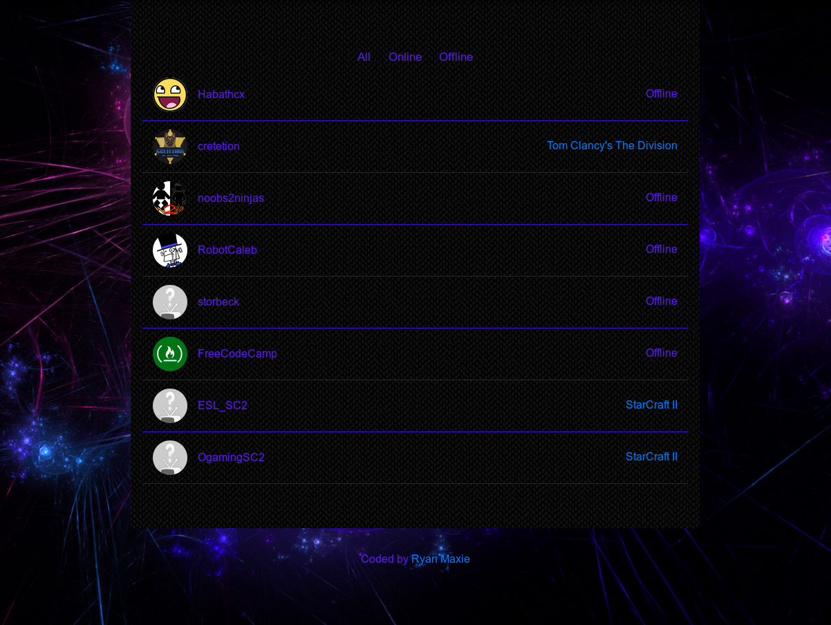 Twitch.tv Web App